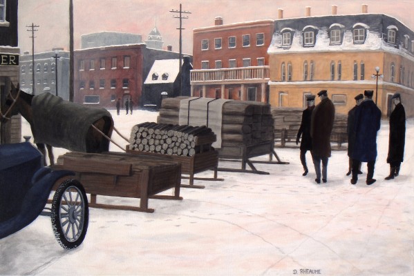 The Wood Market Ottawa 1920 by Dave Rheaume
